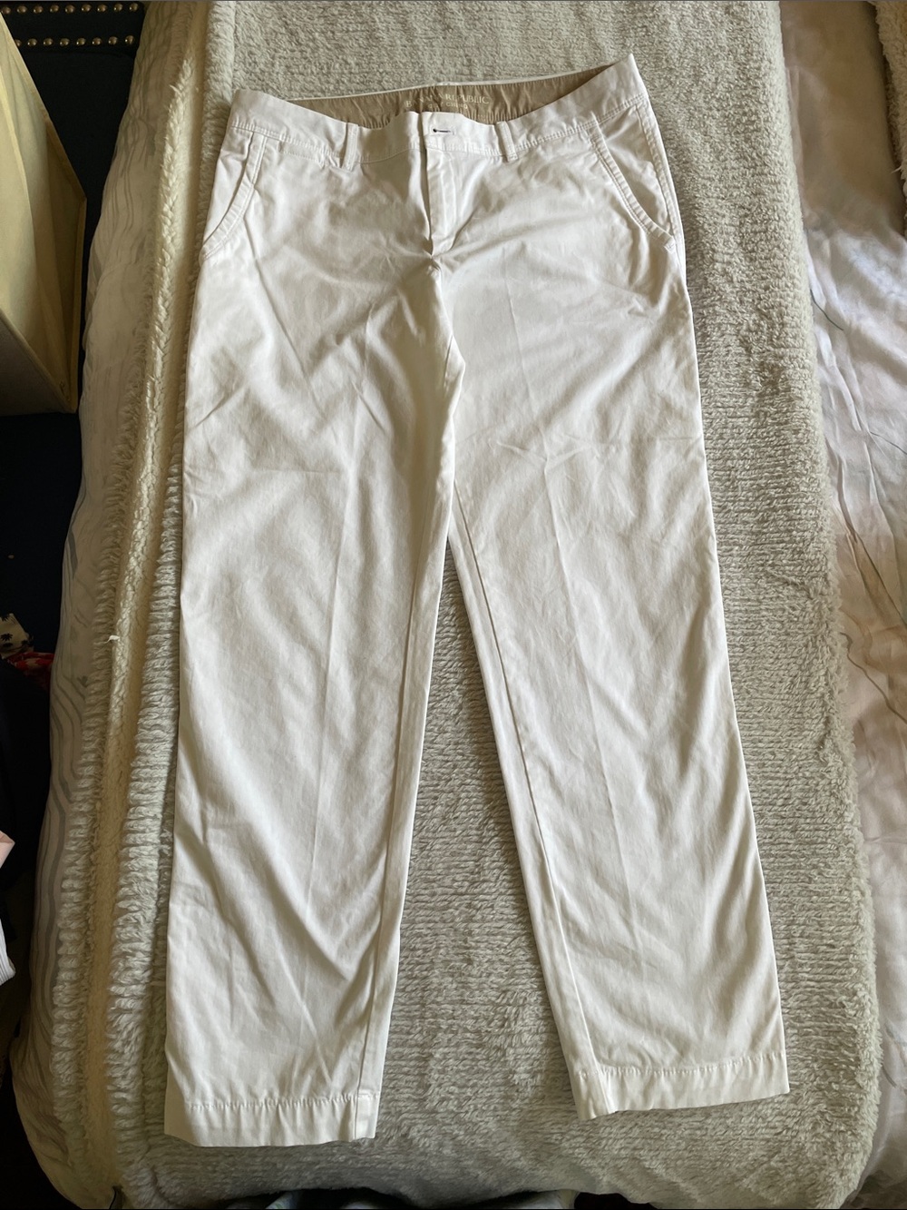 Banana Republic White Chino Pants